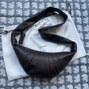 Lemaire Small Leather Croissant Bag
